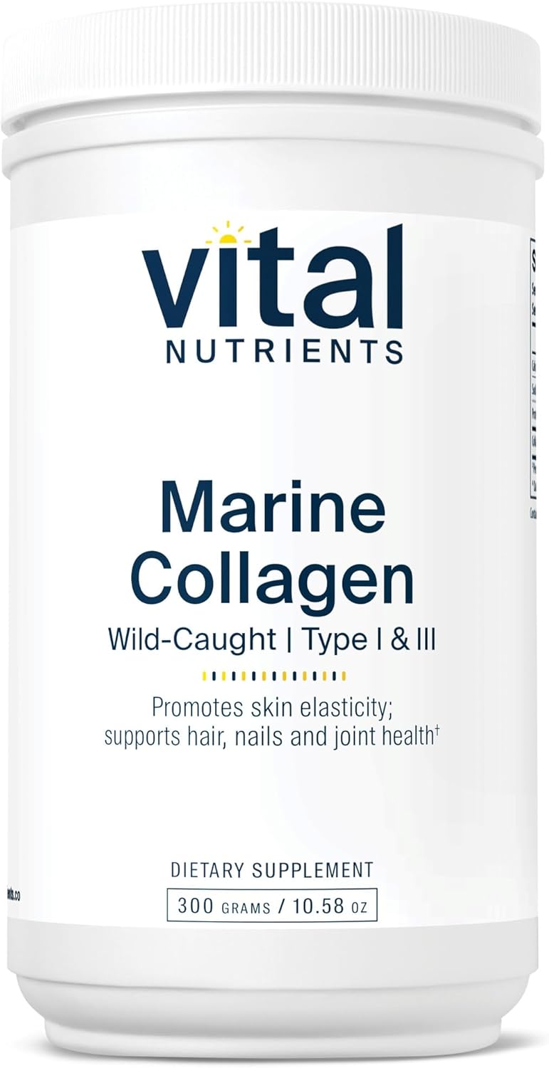Wild-Caught Marine Collagen Powder for Hair, Skin, Nails & Joints - Unflavored Type I & III Collagen Supplement - 300g