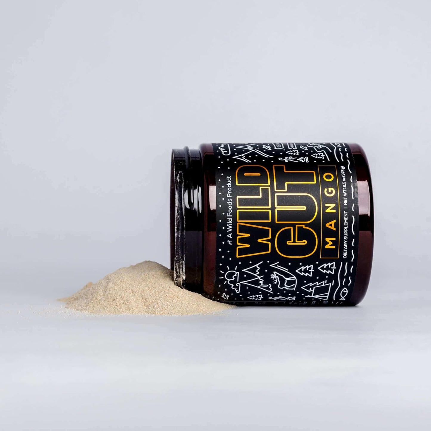 Wild Foods Electrolyte Drink Powder with Psyllium Husk, Probiotics, and Prebiotics for Digestive Support - 12.5oz