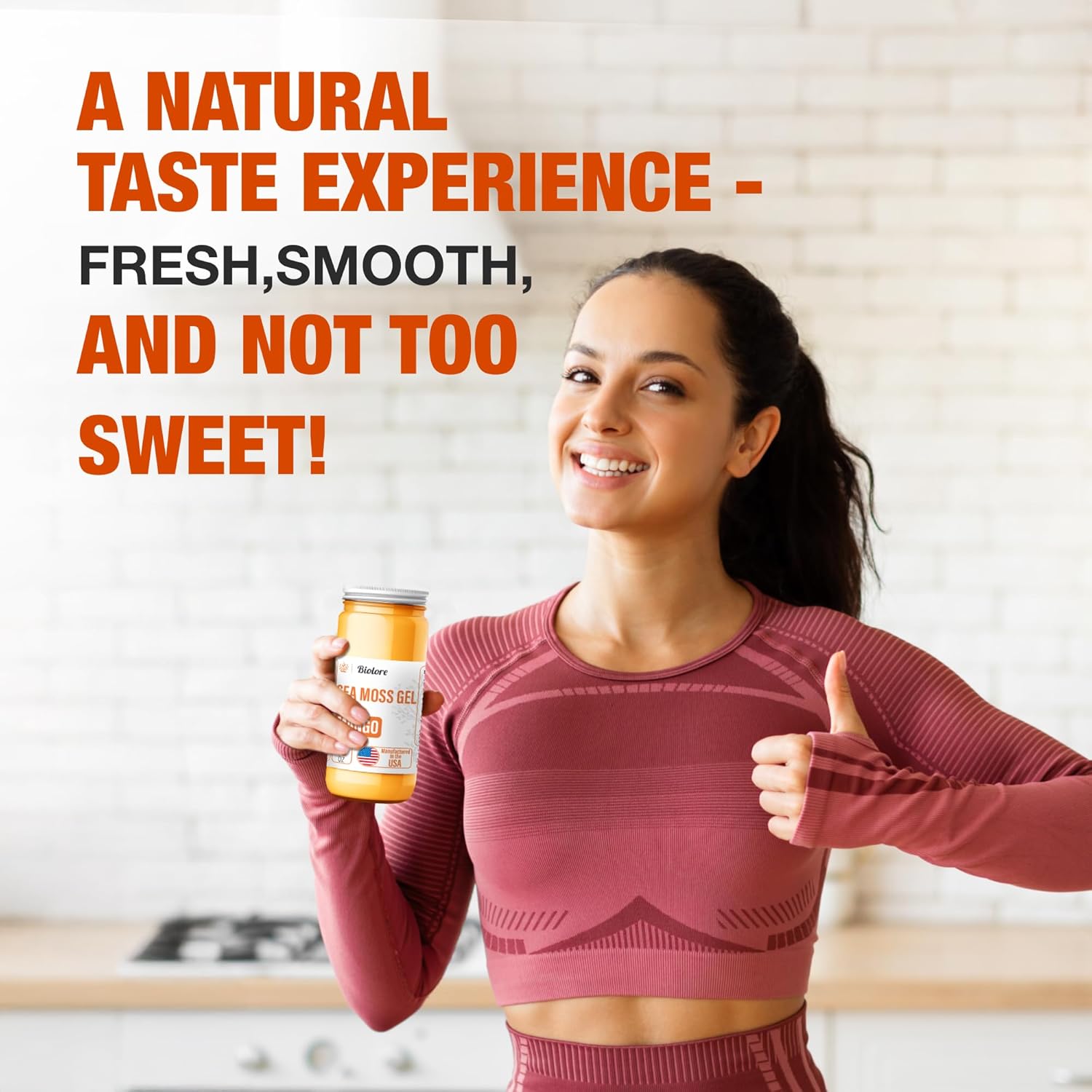 Wildcrafted Irish Sea Moss Gel 16 fl oz - Vegan Superfood for Immune Support - Made in USA with Vitamins and Trace Minerals - Mango Flavor