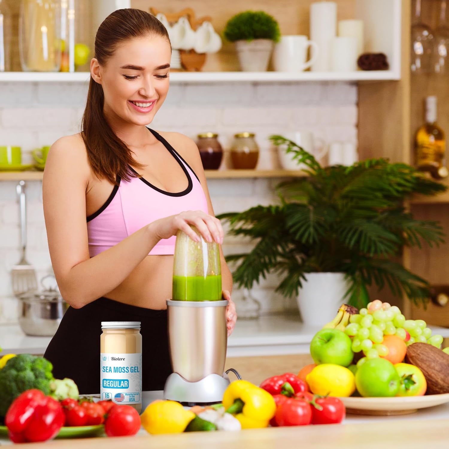 Wildcrafted Irish Seamoss Gel - 16oz Original Size, Packed with Vitamins & Minerals, Vegan Superfood from USA