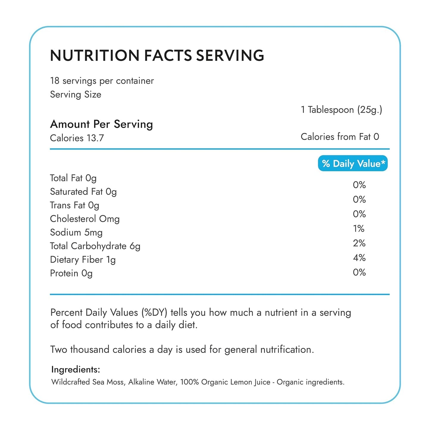 Wildcrafted Irish Seamoss Gel - 16oz Original Size, Packed with Vitamins & Minerals, Vegan Superfood from USA