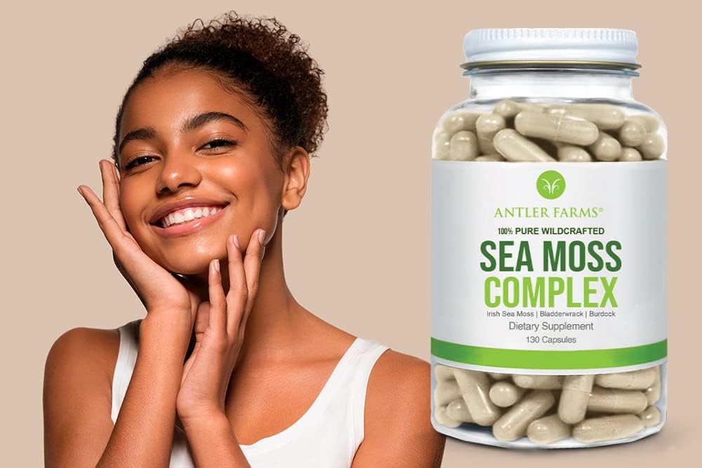 Wildcrafted Sea Moss & Black Seed Oil Bundle - 100% Pure Irish Moss & Turkish Nigella Sativa Seed Oil from Antler Farms