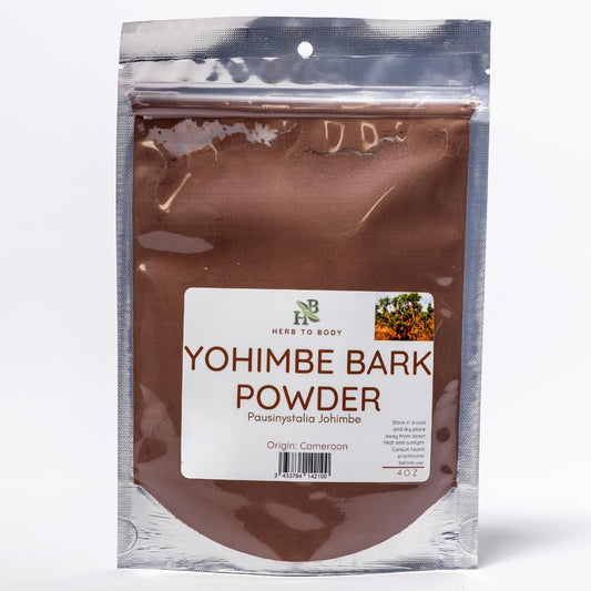 Wildcrafted Yohimbe Bark Powder - 4oz | Pausinystalia Johimbe Supplement for Body Health