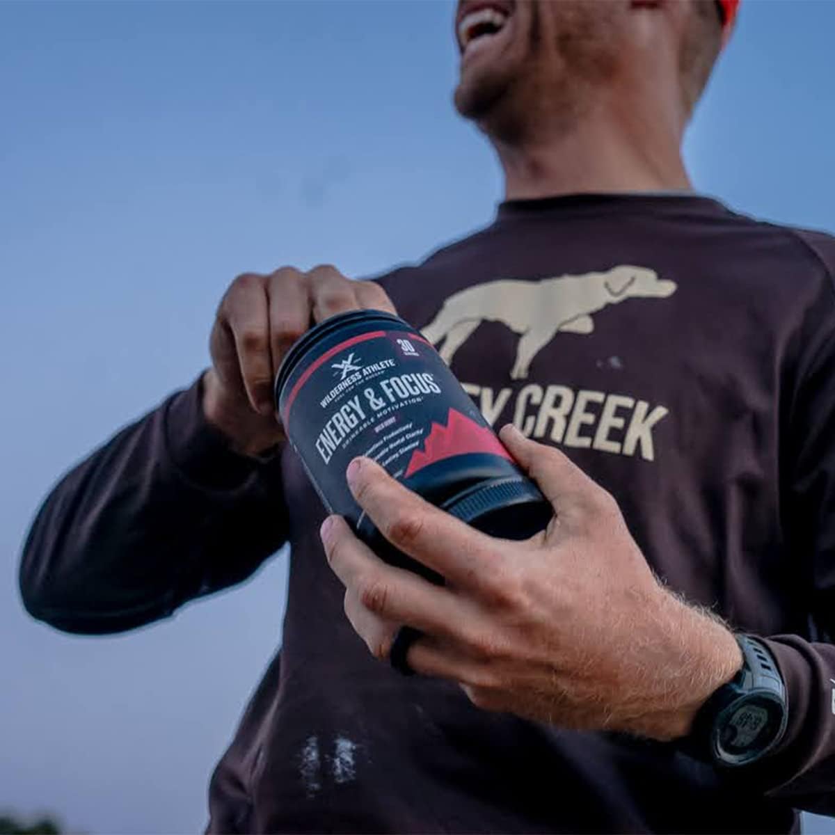 Wilderness Athlete Energy Drink Mix for Women & Men - Natural Caffeine, Low-Carb, Zero Sugar - Cherry Limeade Flavor - 30 Servings