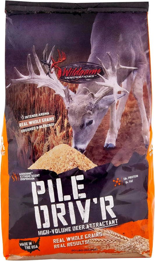 Wildgame Innovations Pile Driv'R Deer Attractant | High-Volume Long-Lasting Game Feed Supplement