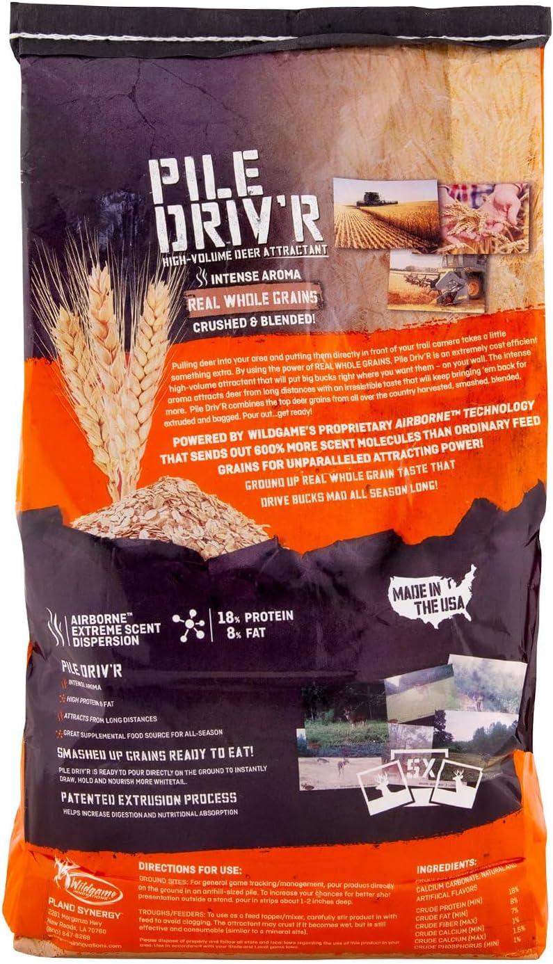 Wildgame Innovations Pile Driv'R Deer Attractant | High-Volume Long-Lasting Game Feed Supplement