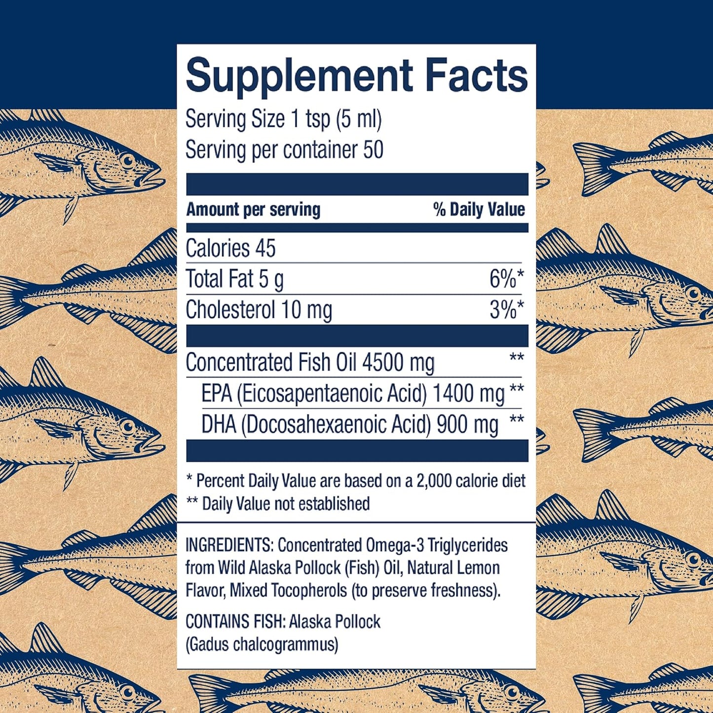 Wiley's Finest Peak Omega-3 Liquid Fish Oil Supplement - 2300mg EPA and DHA - Lemon Flavor - 8.45 Oz (50 Servings)