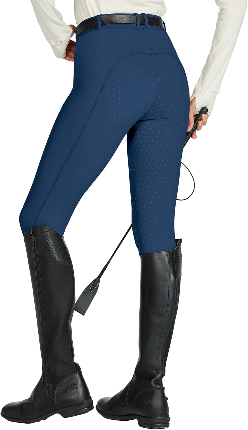 Willit Women's Full Seat Silicone Breeches with Zipped Pocket for Equestrian Horseback Riding