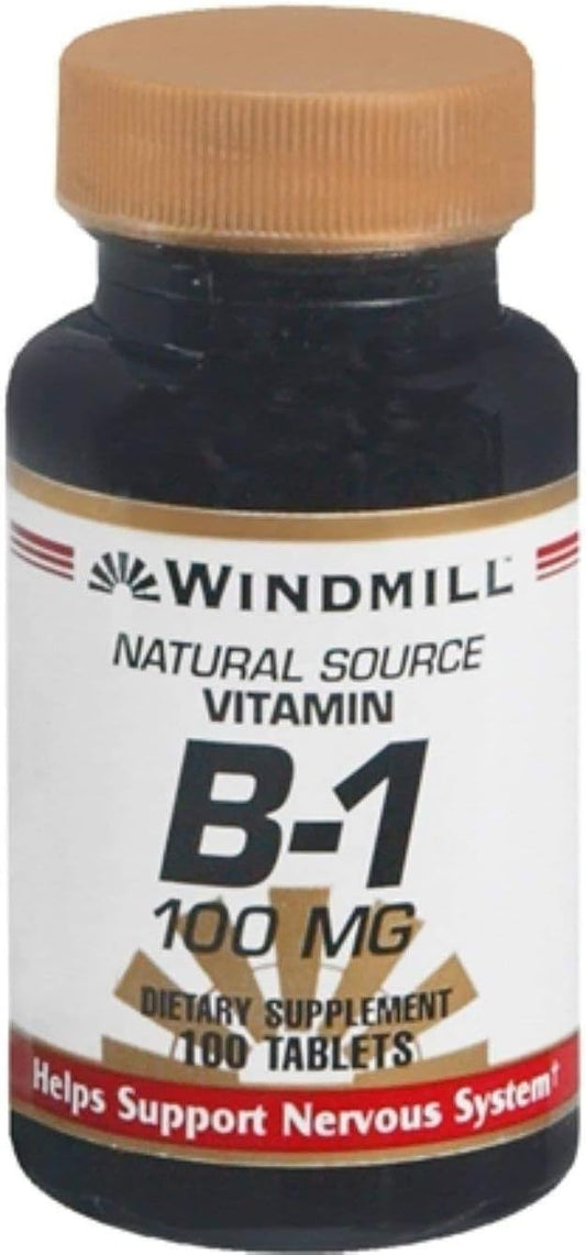 Windmill Vitamin B-1 100 mg Tablets 400 Count - Bulk Savings on 4-Pack