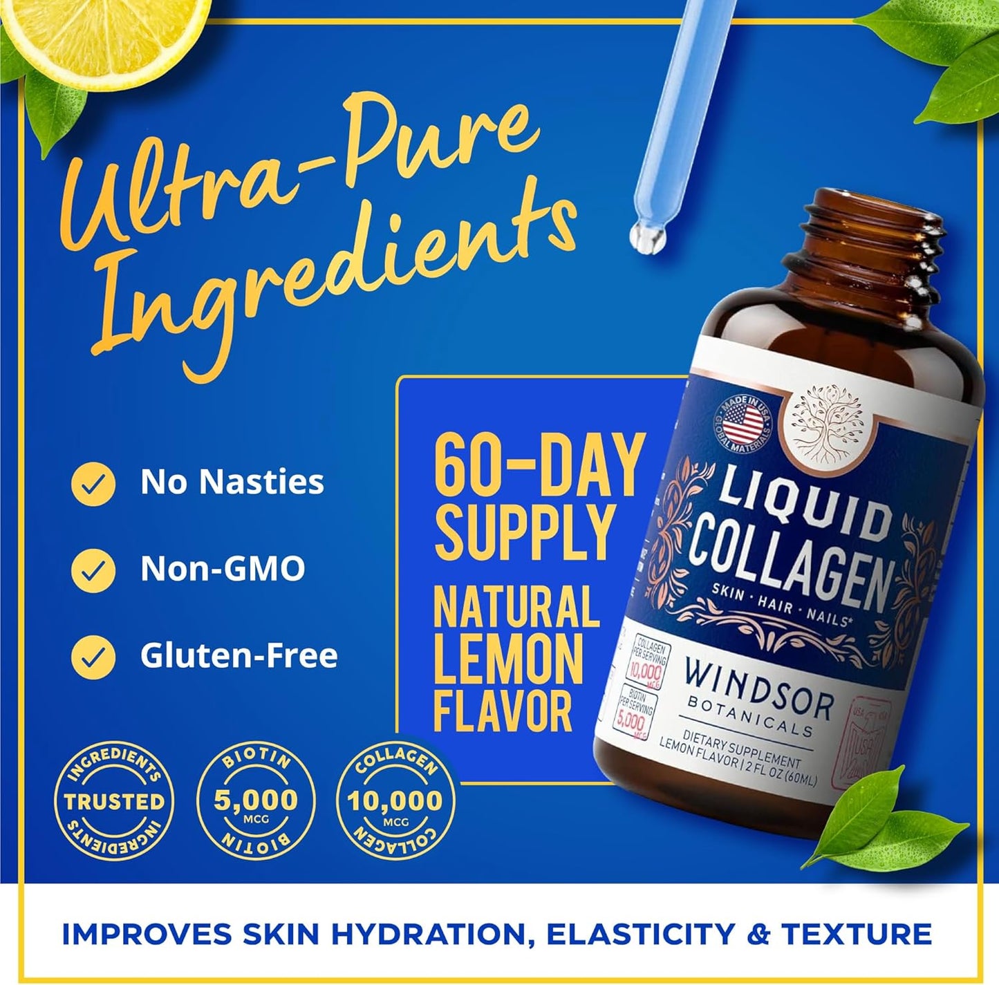 WINDSOR BOTANICALS Liquid Collagen and Appetite Suppressant Beauty Wellness Combo - BoostGo Australia