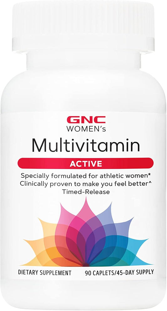 Women's Active Multivitamin for Bone & Joint Health - 30+ Nutrient Formula - Supports Energy - 90 Caplets