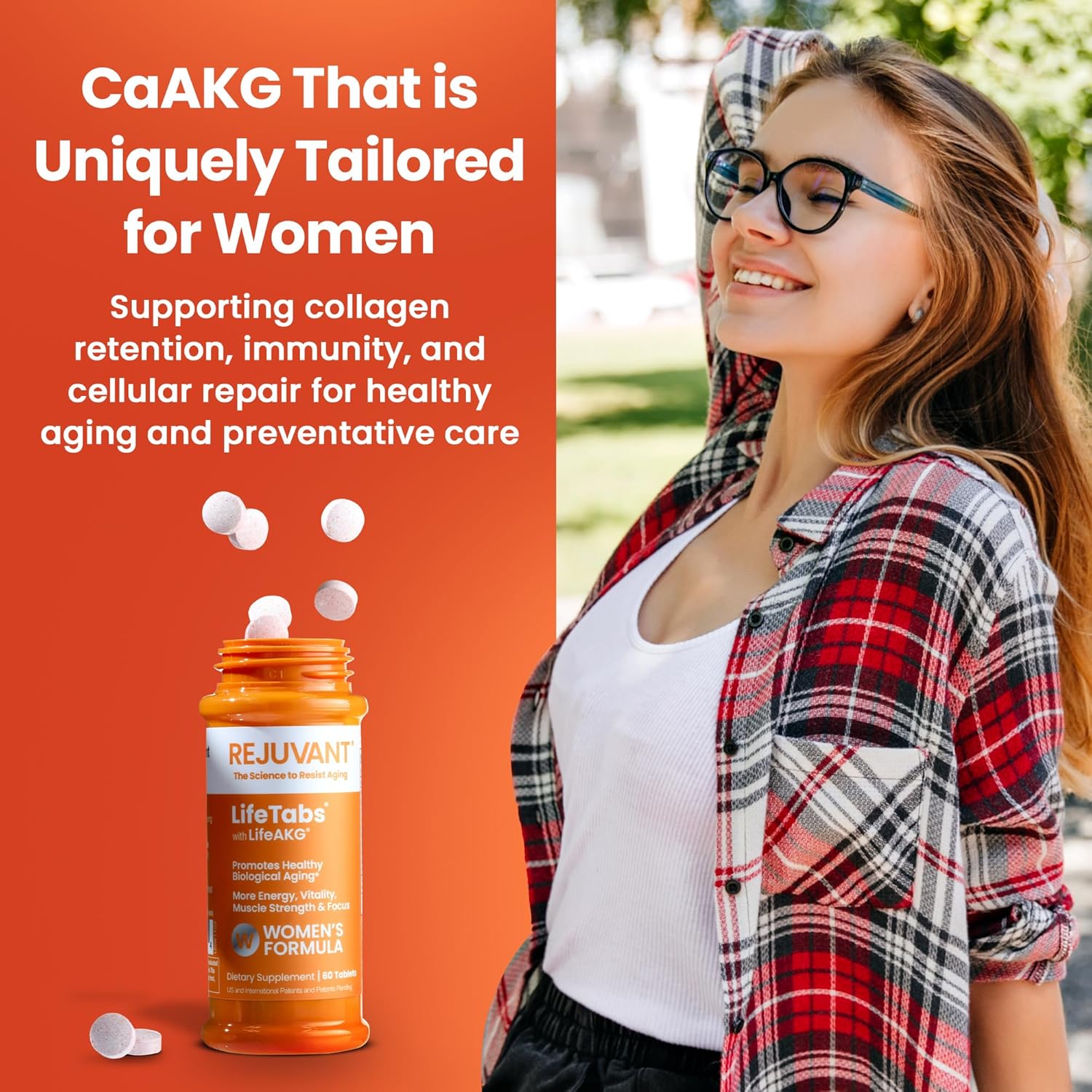 Women's AKG Longevity Supplement 1000MG Ultra - 180 Capsules - Supports Cell Repair & Quality of Life - Vitamin Rich Formula