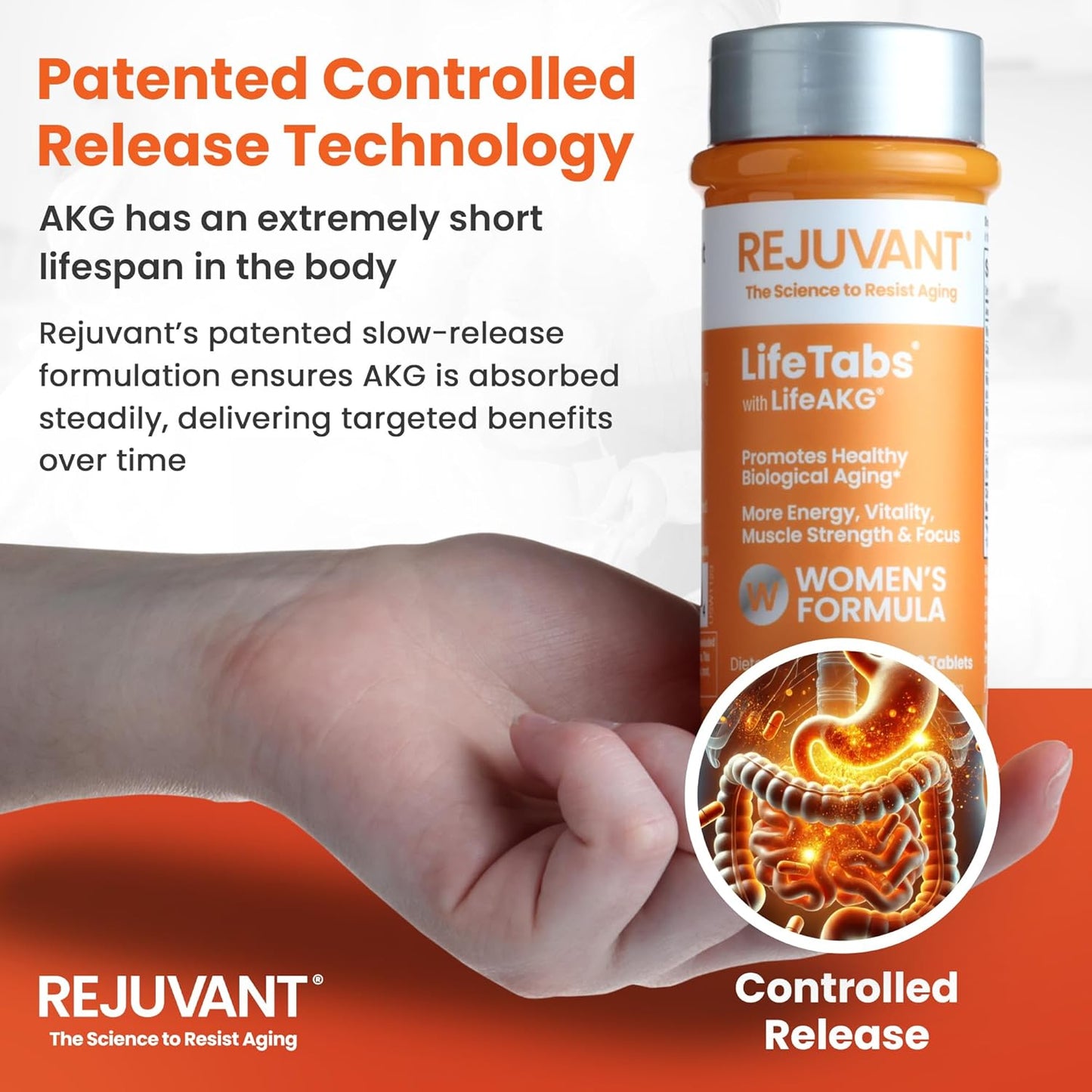 Women's AKG Longevity Supplement 1000MG Ultra - 180 Capsules - Supports Cell Repair & Quality of Life - Vitamin Rich Formula