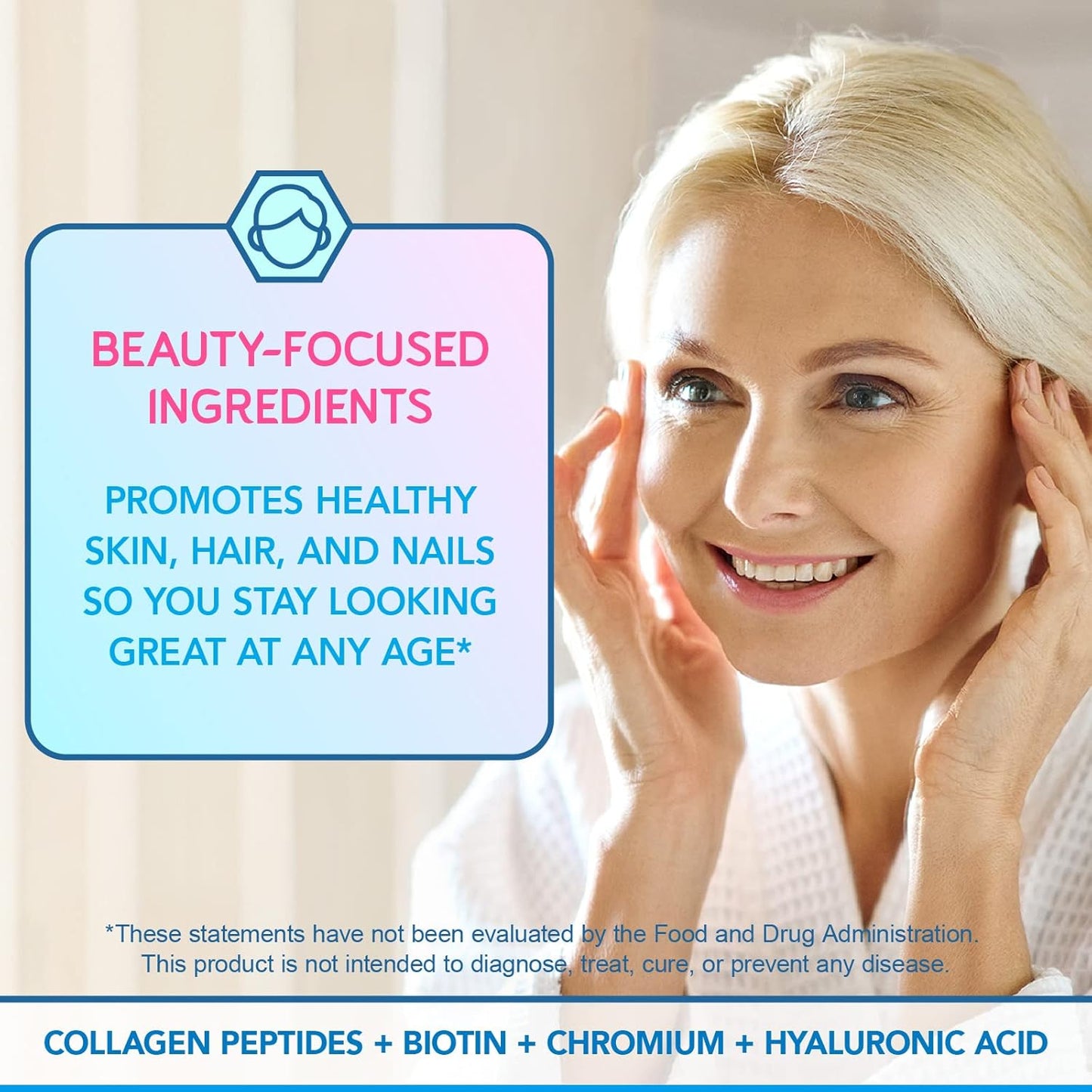 Women's Beauty Probiotics Supplement with 35 Billion CFU, 14 Strains, Biotin, Collagen, Prebiotics - Digestive Health, Hair, Skin, Nails, Vaginal Support - 30 Capsules, Shelf Stable