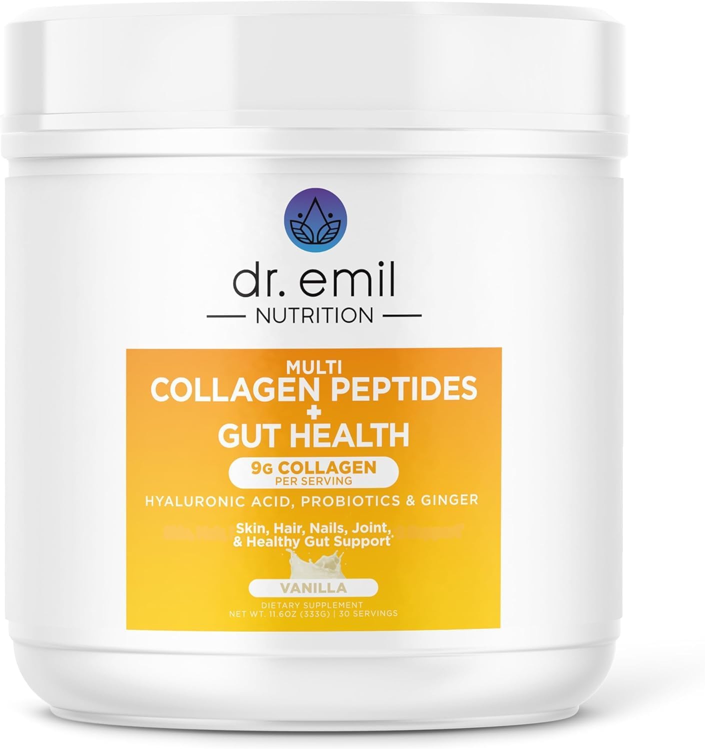Women's Collagen Peptides Powder with Gut Health Support - Hair, Skin, Nails Supplement with Colostrum & Probiotics - Immunity Boosting Collagen Powder