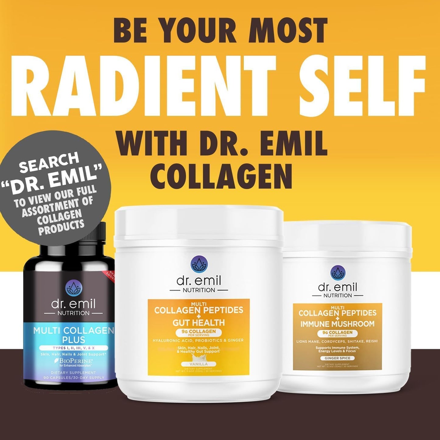 Women's Collagen Peptides Powder with Gut Health Support - Hair, Skin, Nails Supplement with Colostrum & Probiotics - Immunity Boosting Collagen Powder