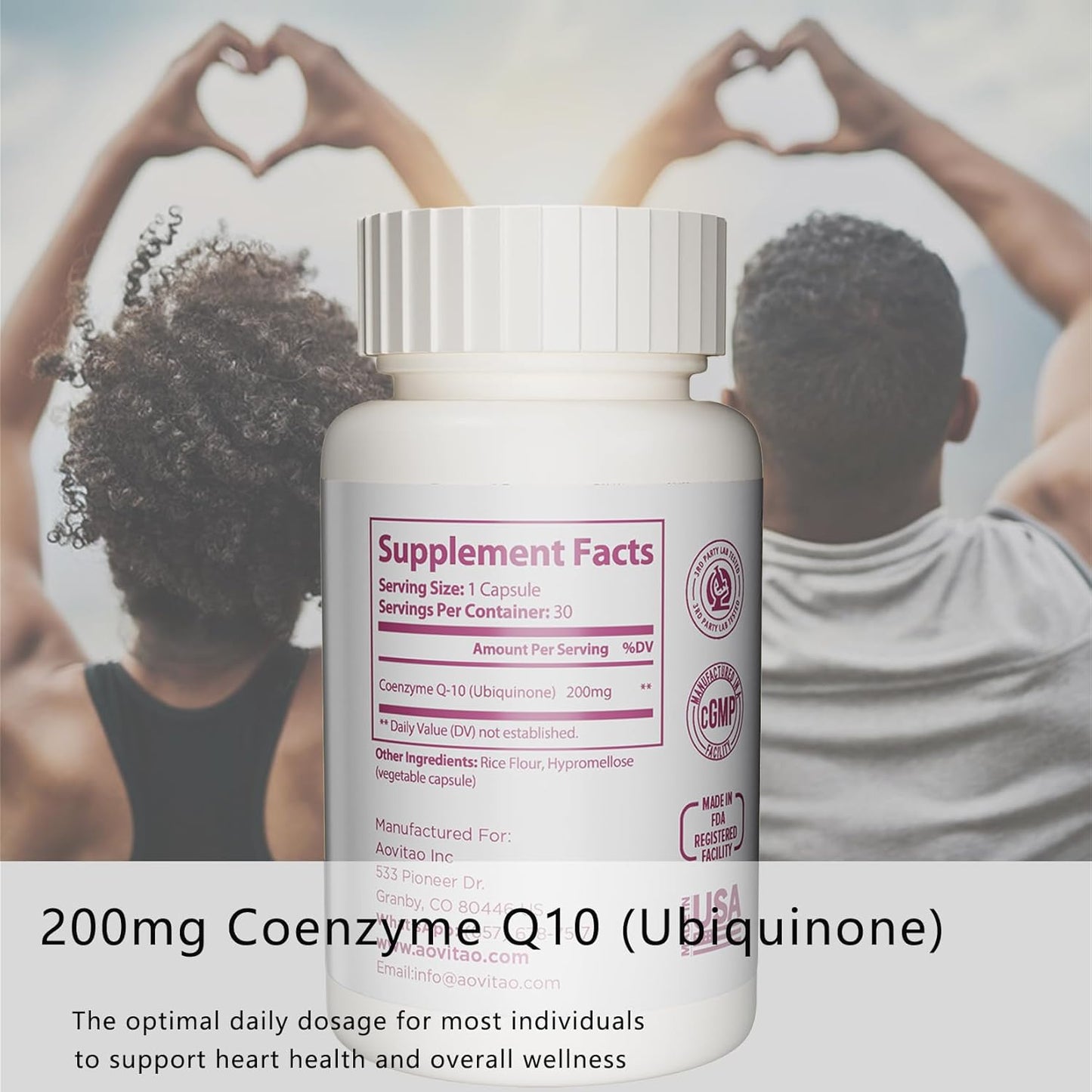 Women's CoQ10 Antioxidant Detox Supplement 200mg - Immune Support for Menopause - 30 Veg Capsules - Non-GMO & Gluten Free