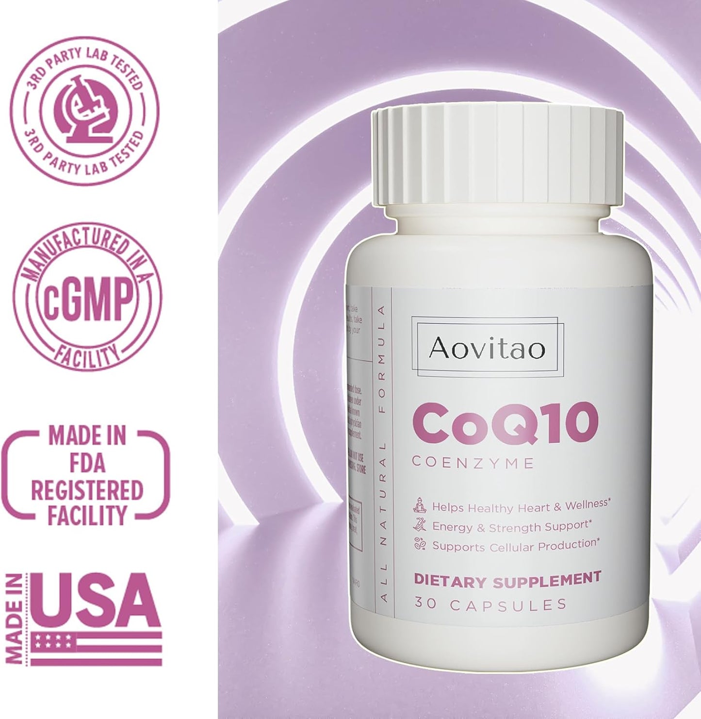 Women's CoQ10 Antioxidant Detox Supplement 200mg - Immune Support for Menopause - 30 Veg Capsules - Non-GMO & Gluten Free