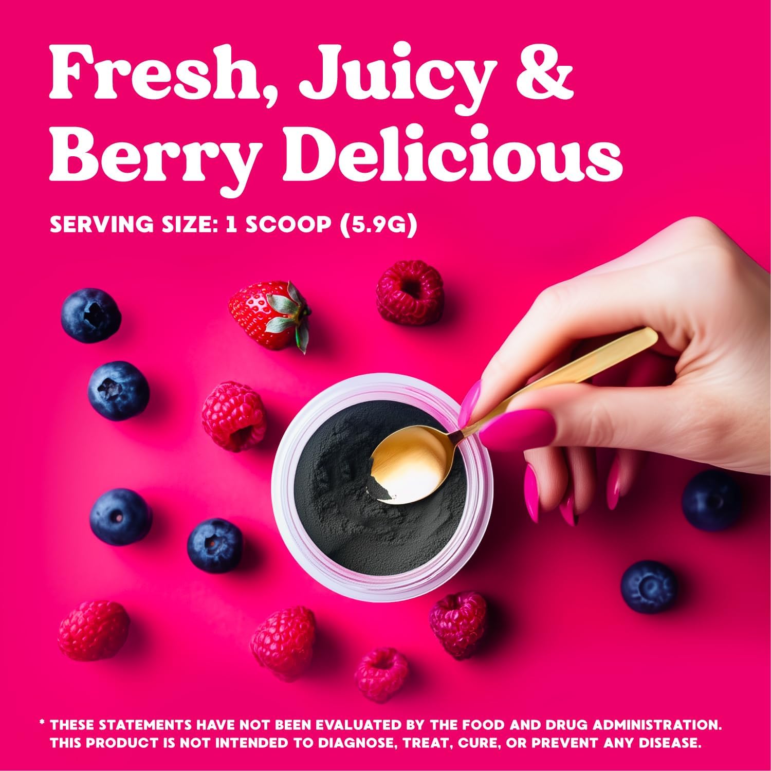 Women's Daily Greens & Superfood Powder with Collagen, Probiotics, & Bloating Relief - Simply Nature's Promise - 2 Month Supply