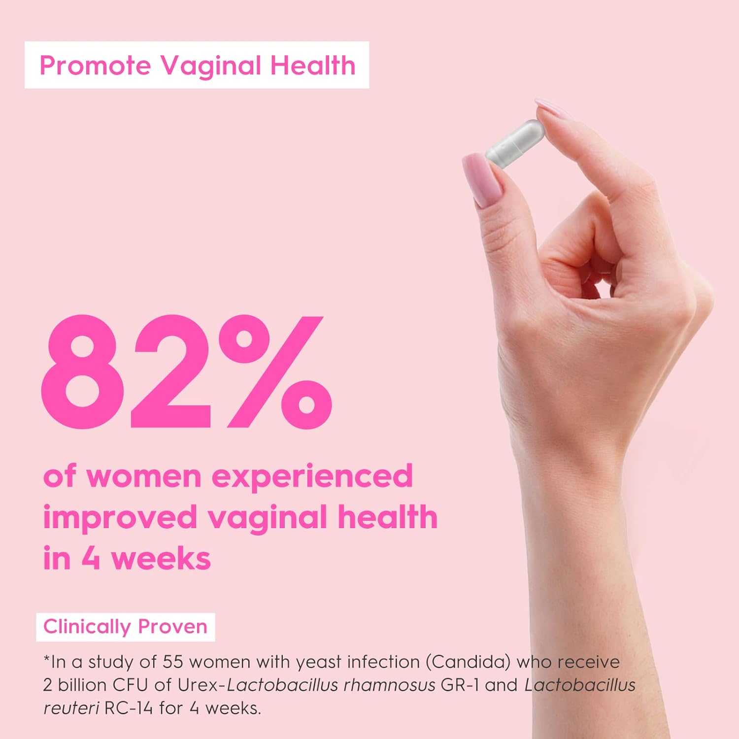 Women's Daily Probiotic with Prebiotics, Cranberry & 18 Strains - 60 Billion CFU for Digestive, Vaginal, & UTI Health - Non-GMO - 30ct