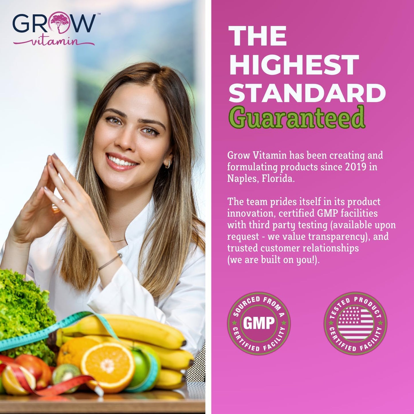 Women's Energy Support Whole Food Multivitamin with Hair, Skin, Nails Nourishment - Non-GMO, Gluten Free - 60 Capsules