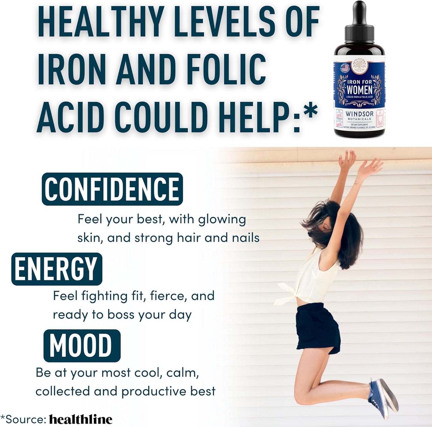 Women's Fertility and Pregnancy Support Bundle with Inositol and Iron from Windsor Botanicals