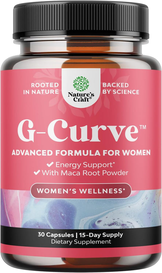 Women's G Curve Horny Goat Weed with Maca Root and Tribulus Terrestris - Boost Energy and Performance for Women