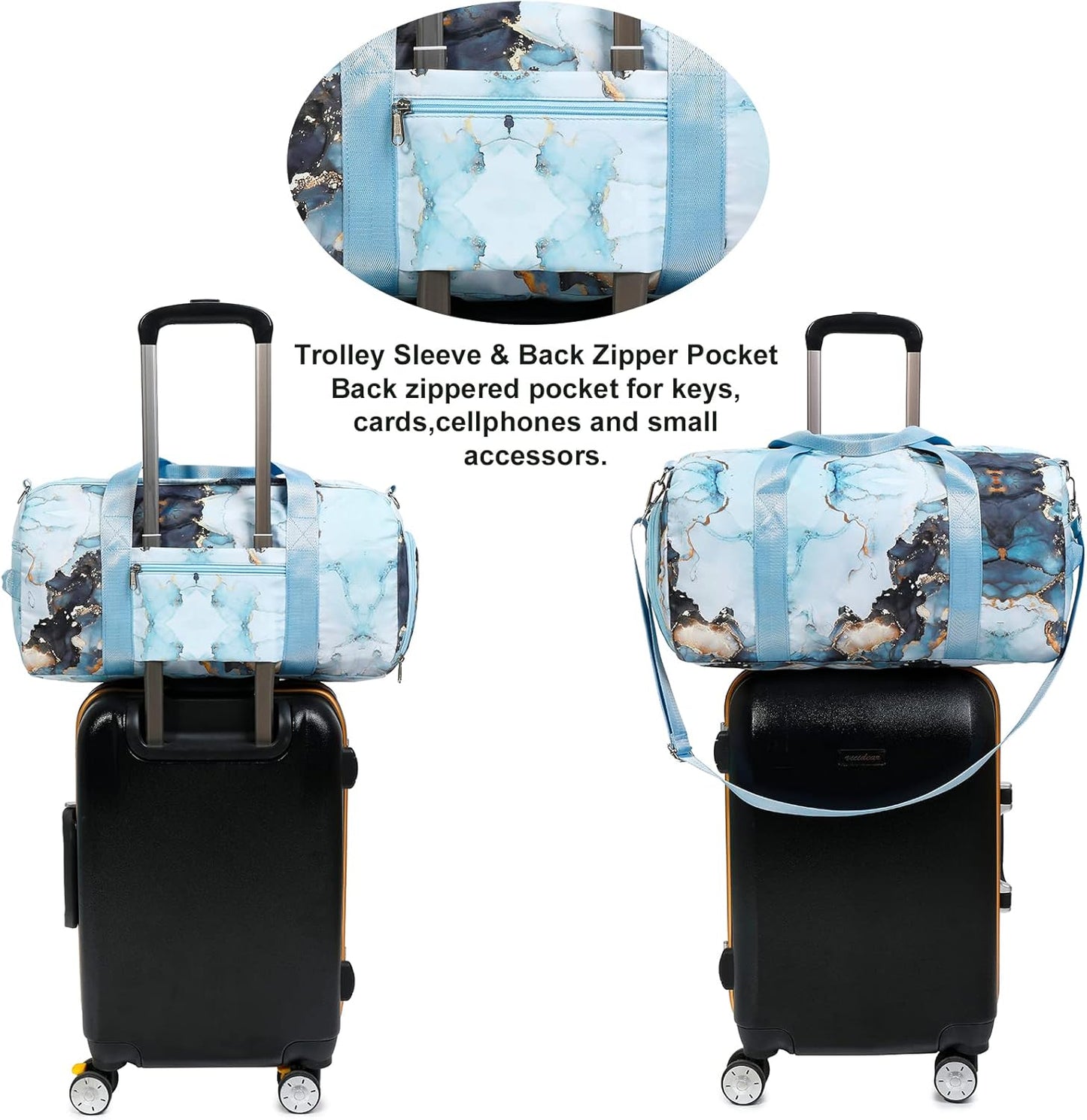 Women's Gym Duffle Bag with Shoe Compartment and Wet Pocket - Perfect for Sports, Workouts, and Travel