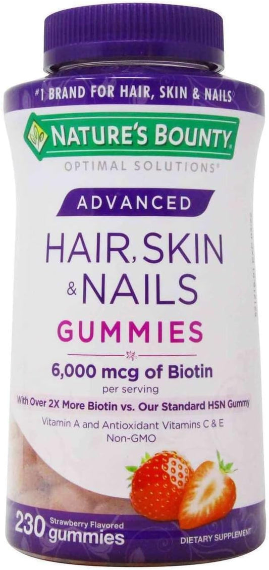 Women's Hair, Skin, and Nails Gummies with Biotin and Argan - 230 Count - BoostGo Australia