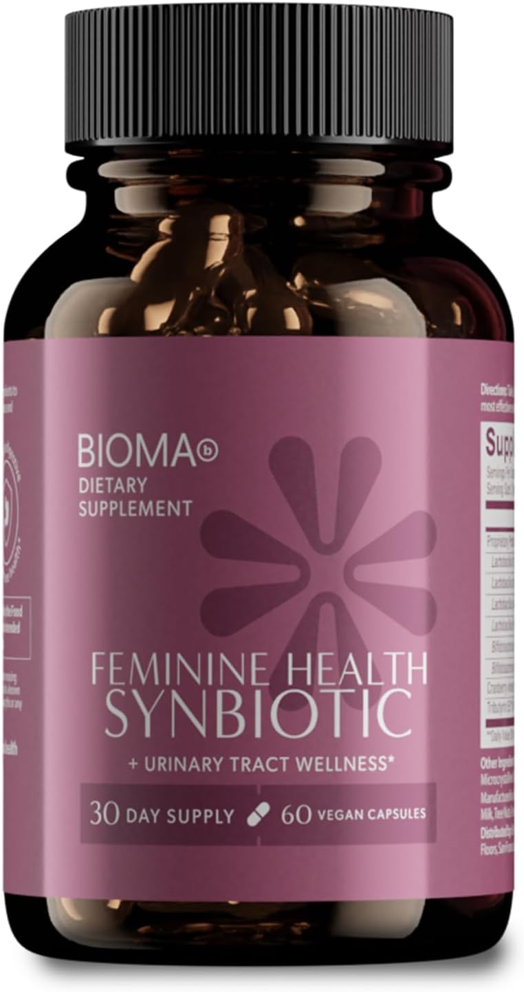Women's Health Probiotic Blend for Urinary Tract & Overall Wellness - BIOMA Synbiotic (60 Capsules)