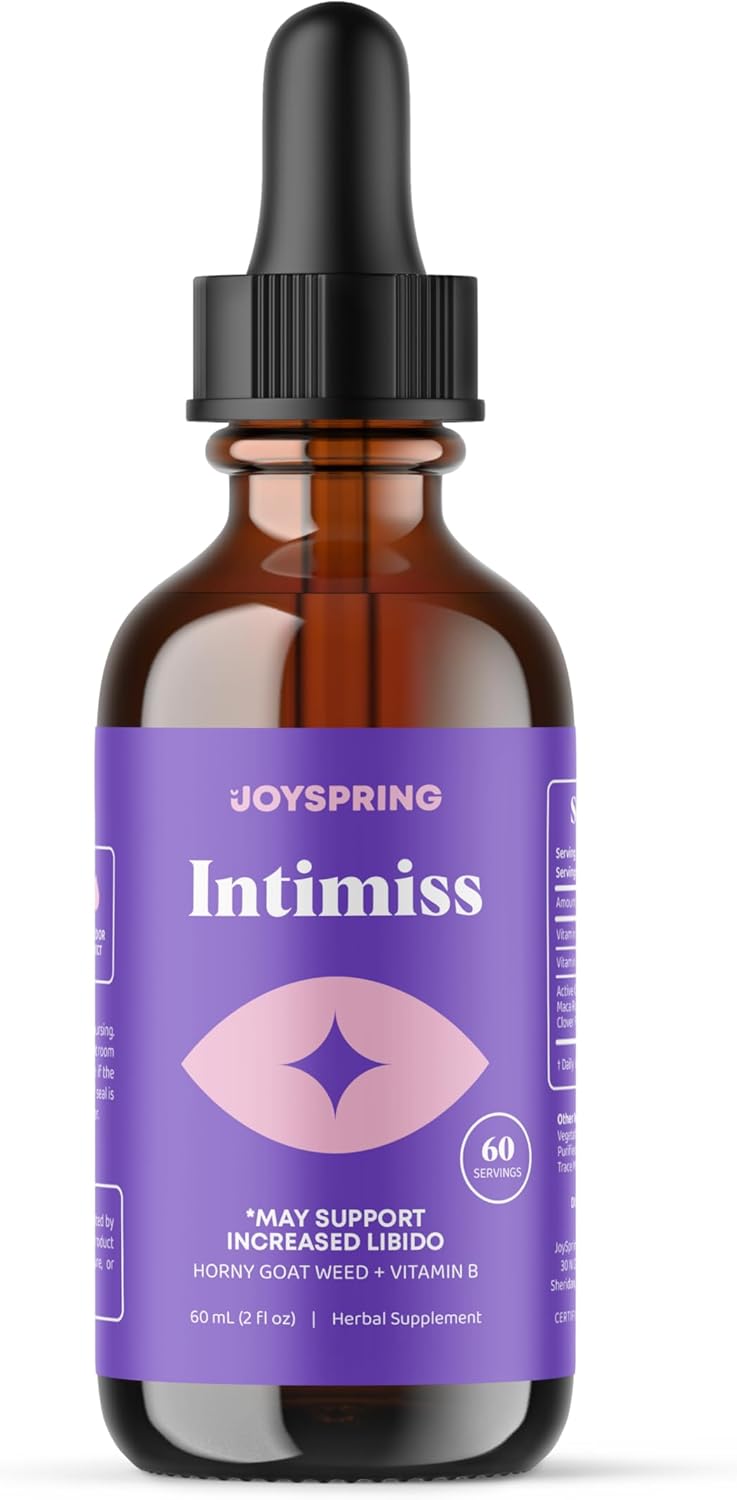 Women's Herbal Libido Support Drops - Horny Goat Weed, Ashwagandha, Maca Root, Fenugreek, Red Ginseng - Wellness & Vitality Formula