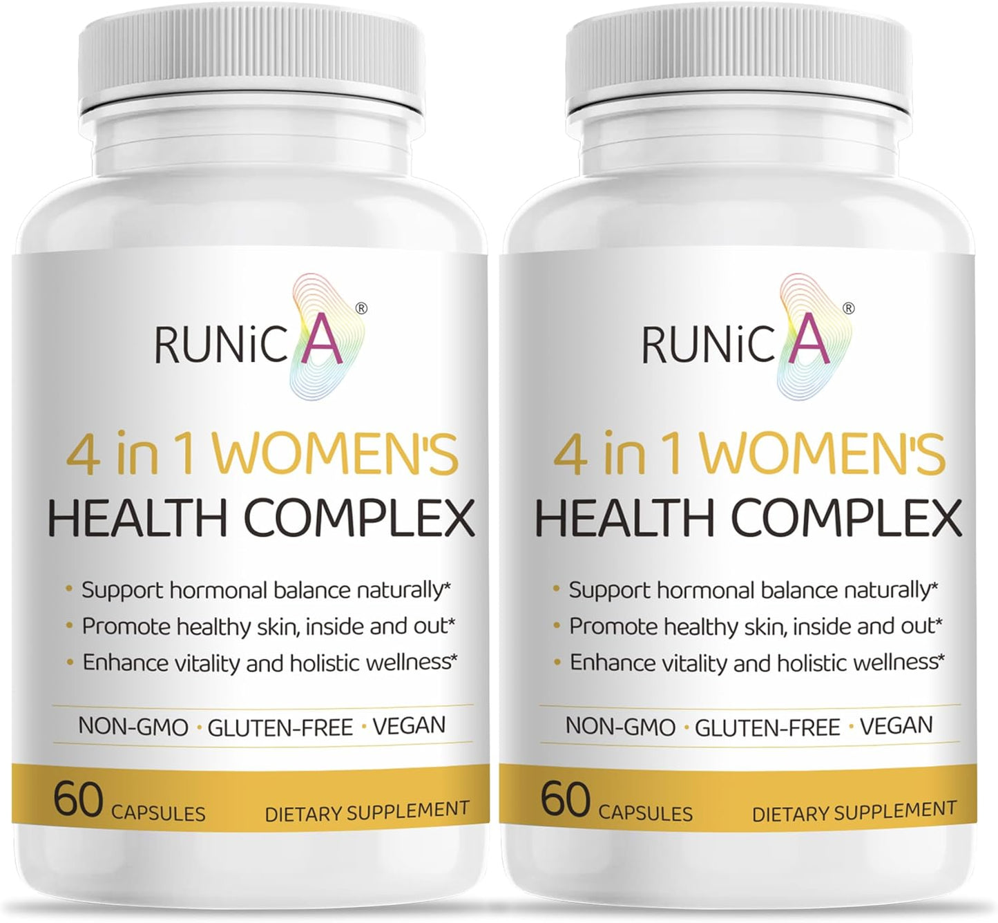 Women's Hormonal Balance & Skin Health Supplement with Rose Hip, Soy Isoflavones, Evening Primrose & Pueraria Mirifica Extract - 120 Gluten-Free Vegan Capsules