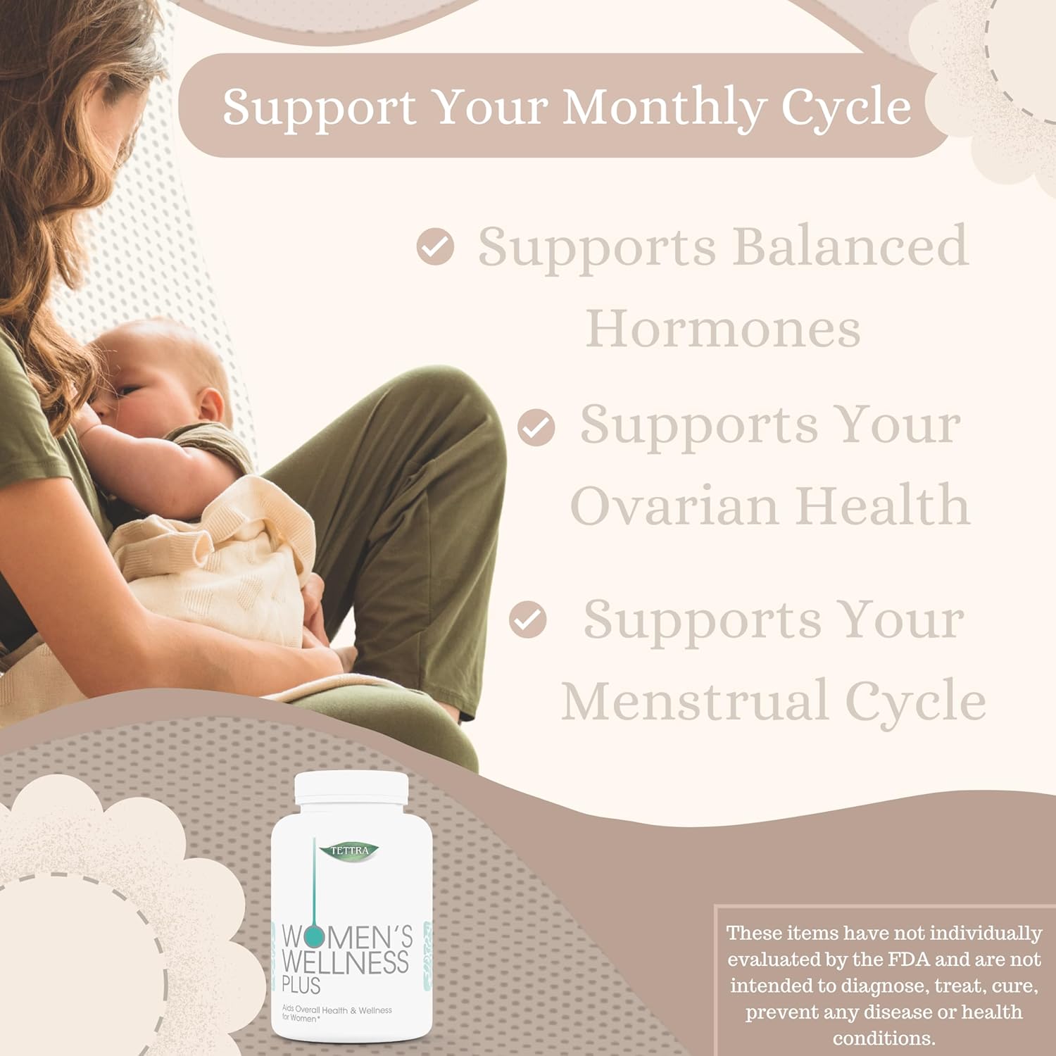 Women's Hormonal Balance Support Capsules: Myo-Inositol & D-Chiro Inositol Blend | 30-Day Supply | Healthy Ovarian Function & Vitamin B8 | 60 Capsules