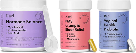 Women's Hormone Balance Bundle - Myo-Inositol, D-Chiro Inositol, Probiotics, PMS Support - 30 Day Supply
