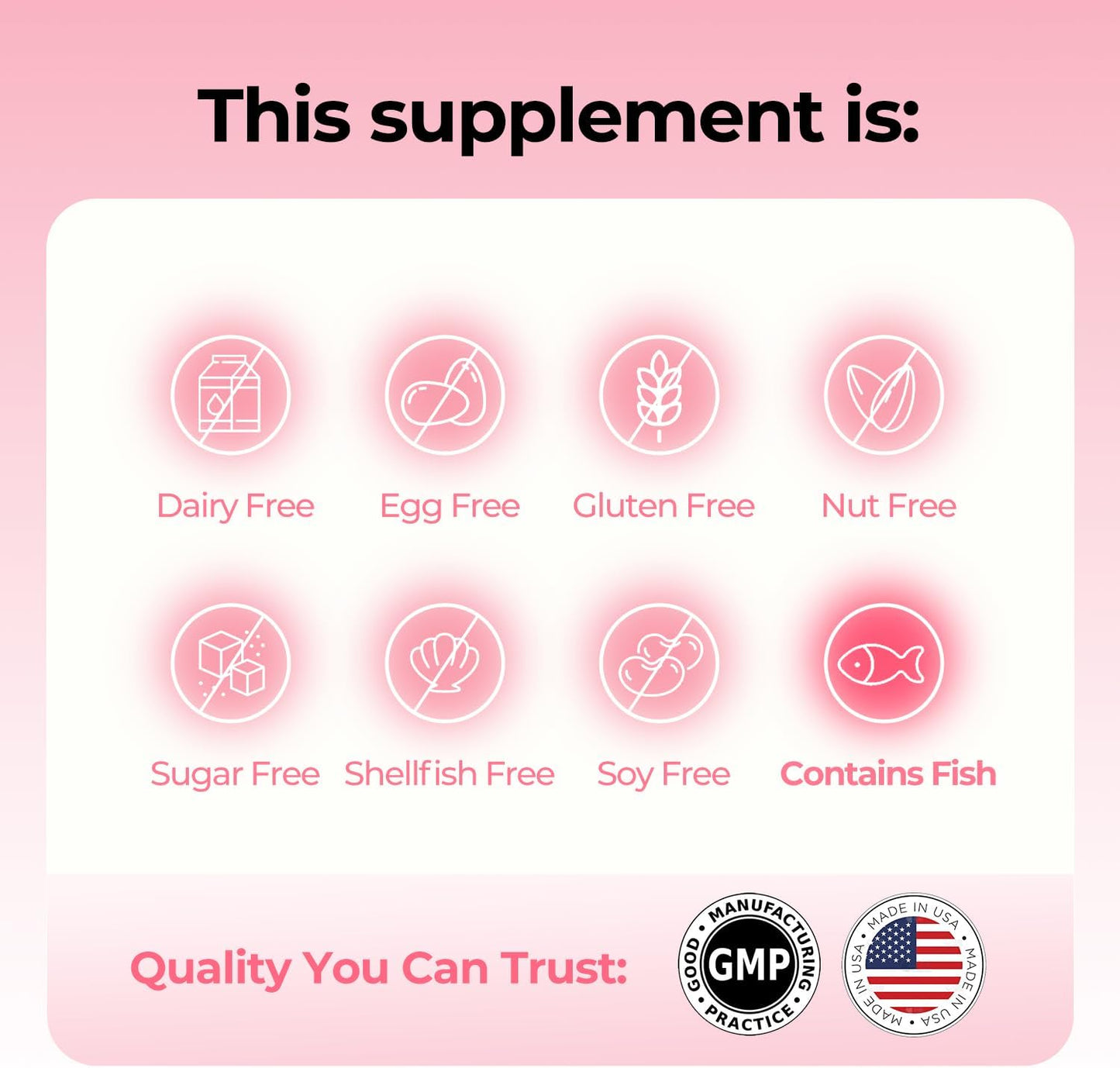 Women's Hydrolyzed Collagen Capsules with Elastin Peptides, 800mg - Promotes Hair, Skin, Nails - 60 Pills