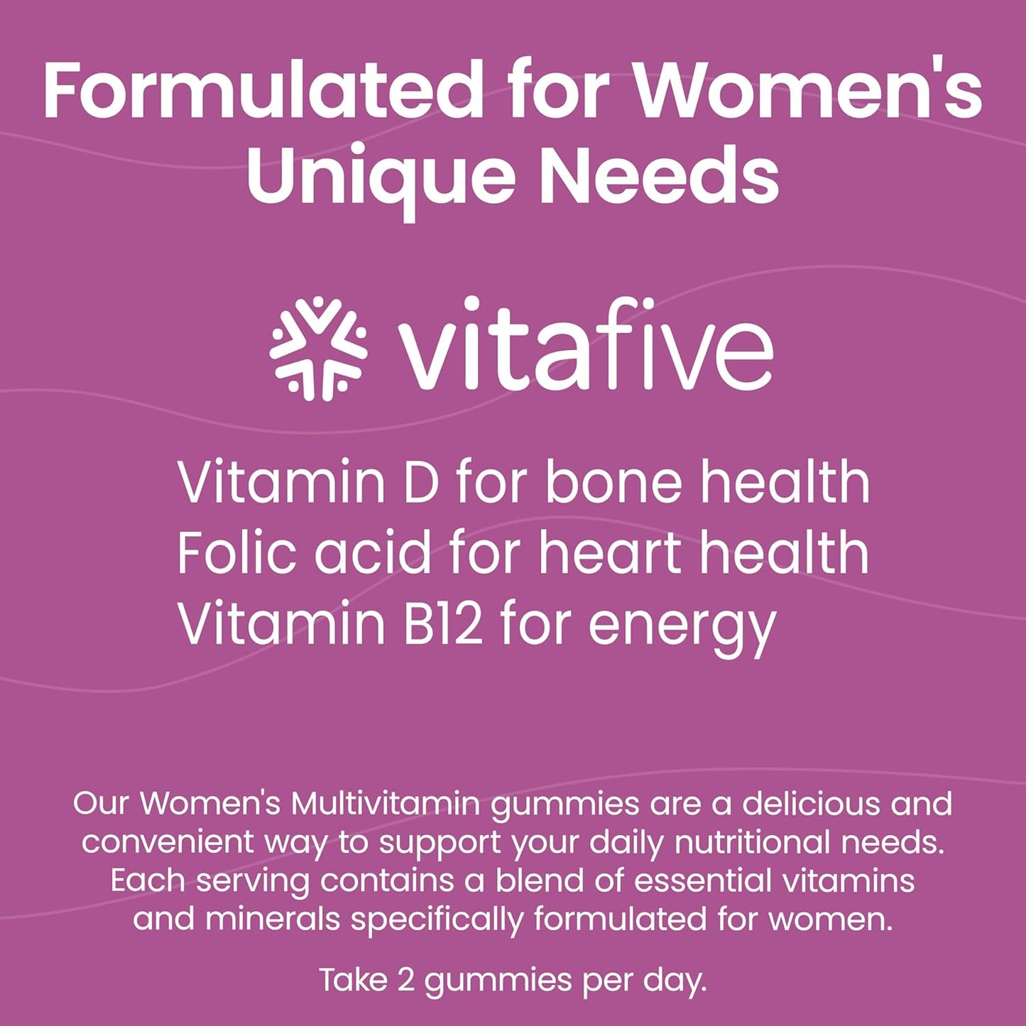 Women's Multivitamin Gummies with Biotin, D3, B12 & Zinc - Low Sugar & Gluten Free (50 Ct) - BoostGo Australia
