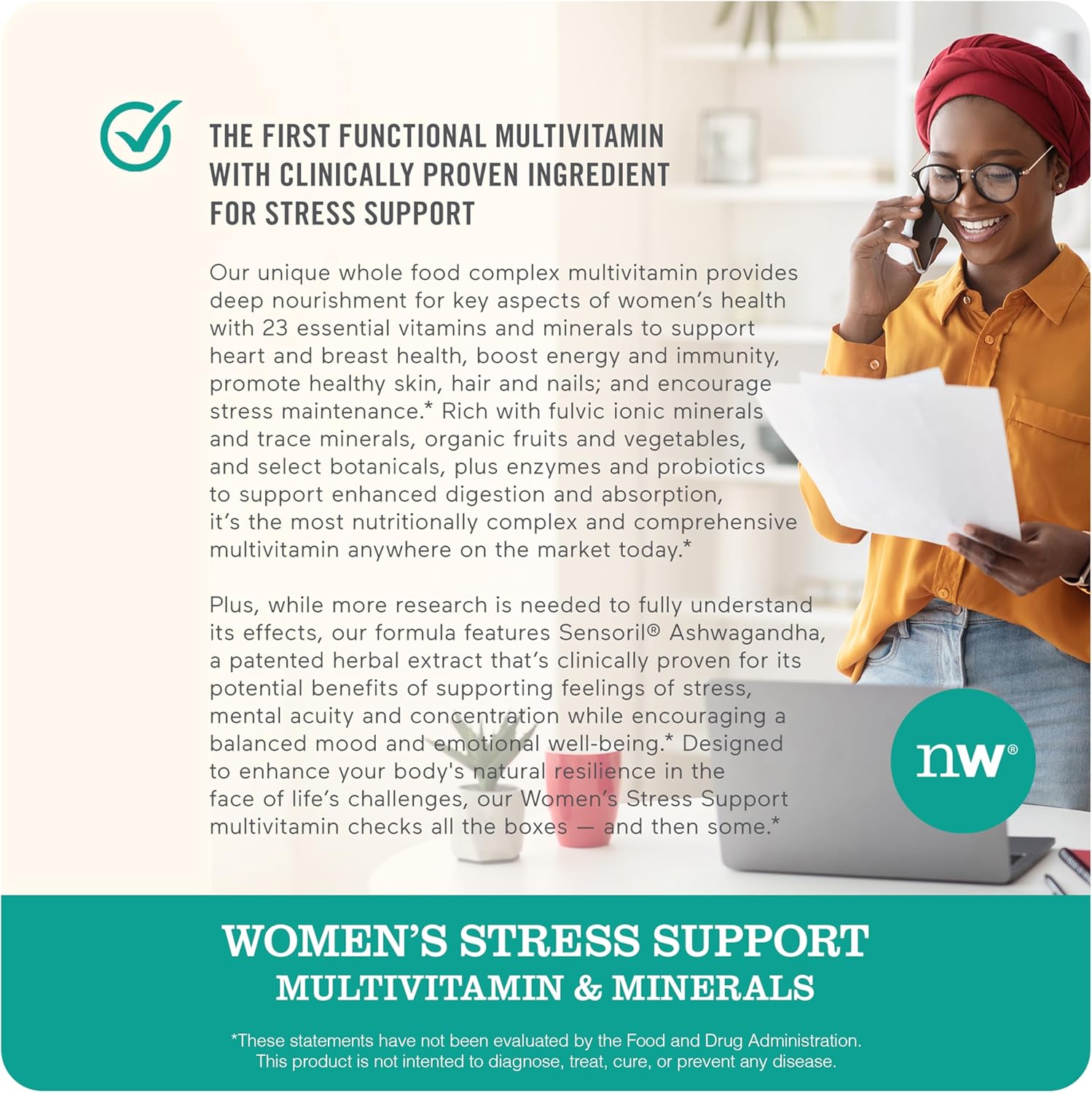 Women's Multivitamin & Turmeric Curcumin Supplement with BioPerine for Joint Support - 2250mg, 95% Curcuminoids