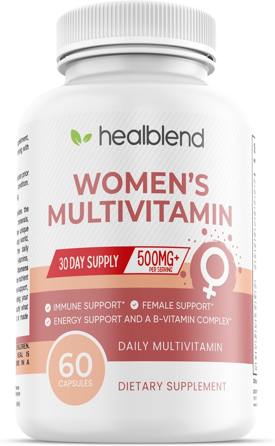 Women's Multivitamin with Biotin - Iron-Free Formula for General Health, Energy, and Immunity - 60 Capsules by Healblend
