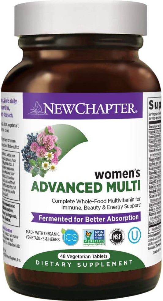 Women's Multivitamin with Probiotics, Iron, Vitamin D3, B Vitamins, Non-GMO - 48 ct