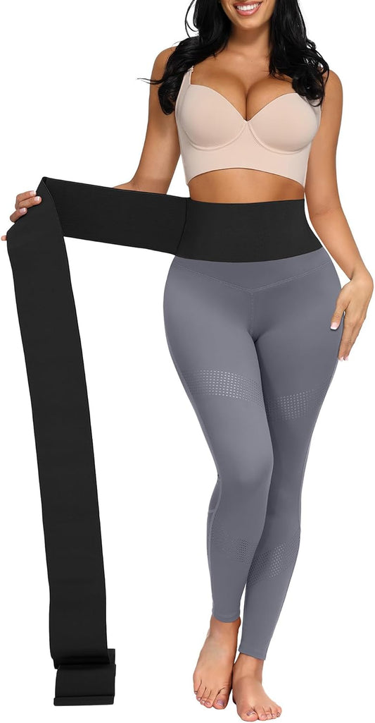 Women's Plus Size Waist Trainer Snatch Bandage Tummy Wrap for Gym Sport - FeelinGirl