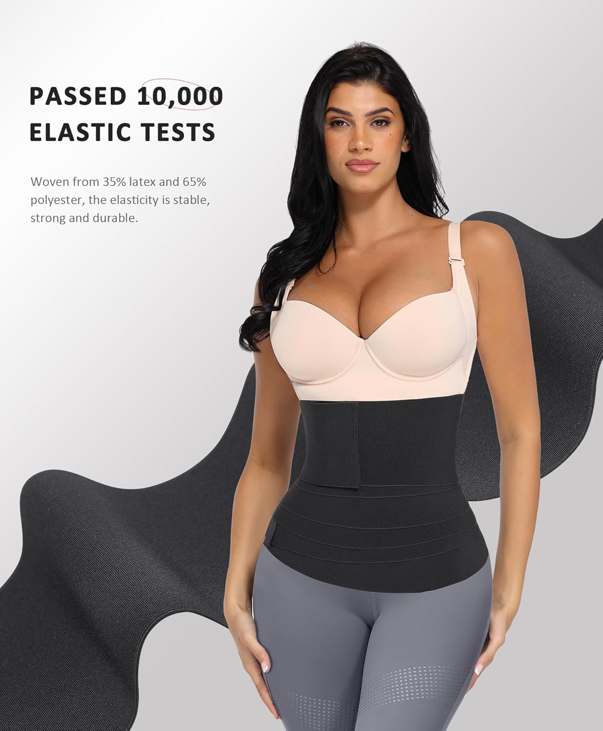 Women's Plus Size Waist Trainer Snatch Bandage Tummy Wrap for Gym Sport - FeelinGirl