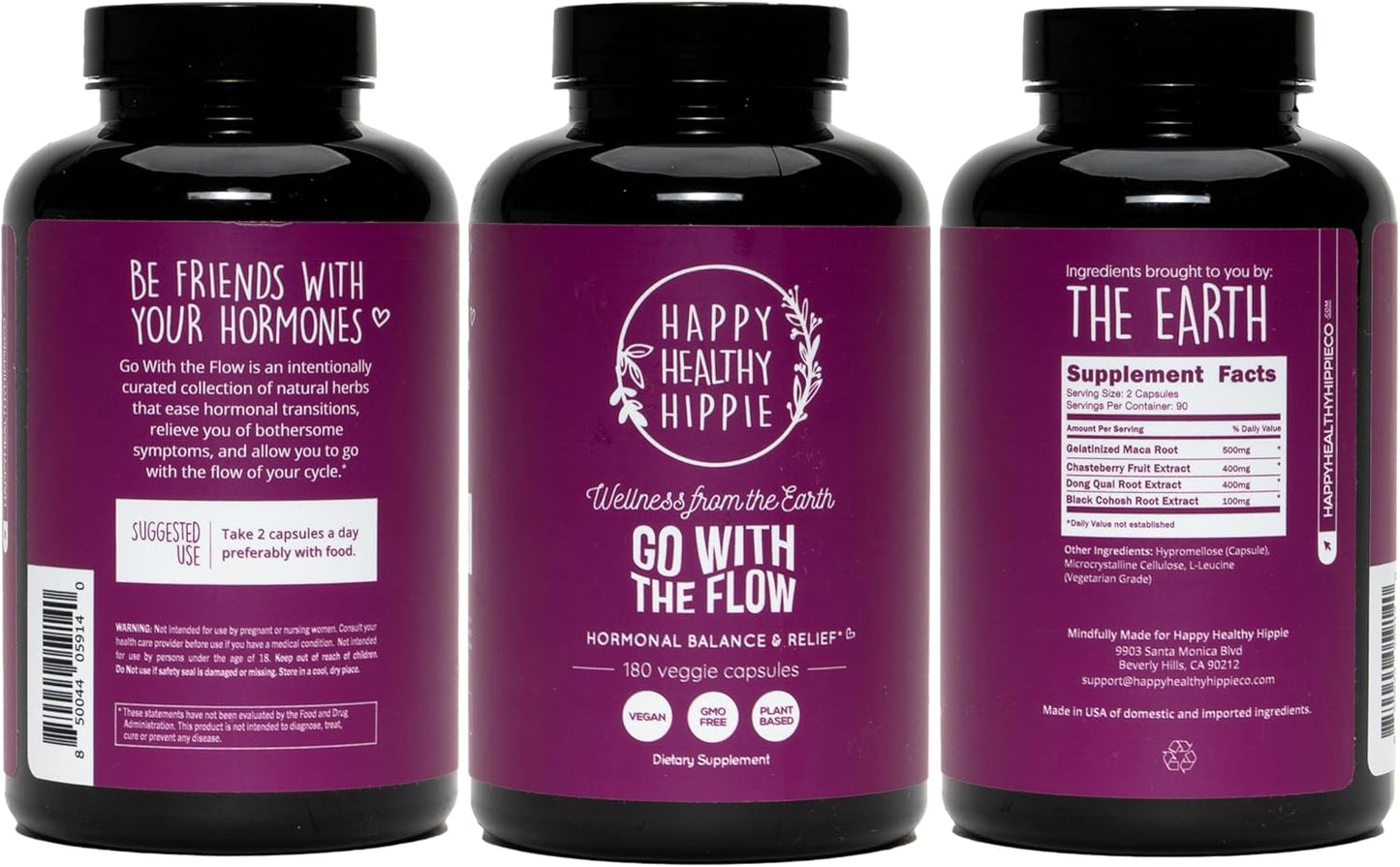 Women's PMS Support Supplement - Hormonal Balance, Menopause Relief, Bloating & Cramp Relief - Vegan, Non-GMO - 180 Ct