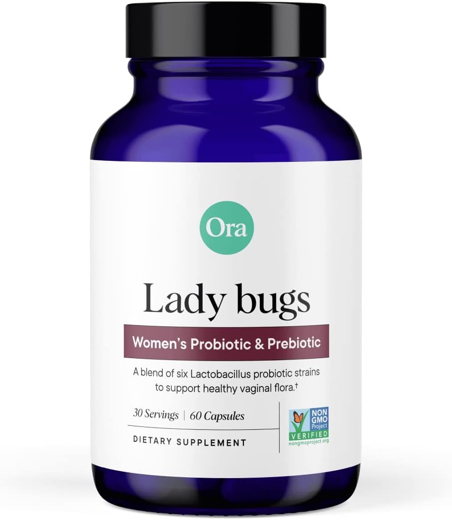 Women's Prebiotic and Probiotic Supplement - Supports Vaginal and Urinary Tract Health - 16 Billion CFU, 6 Strains - 60 Vegan Capsules