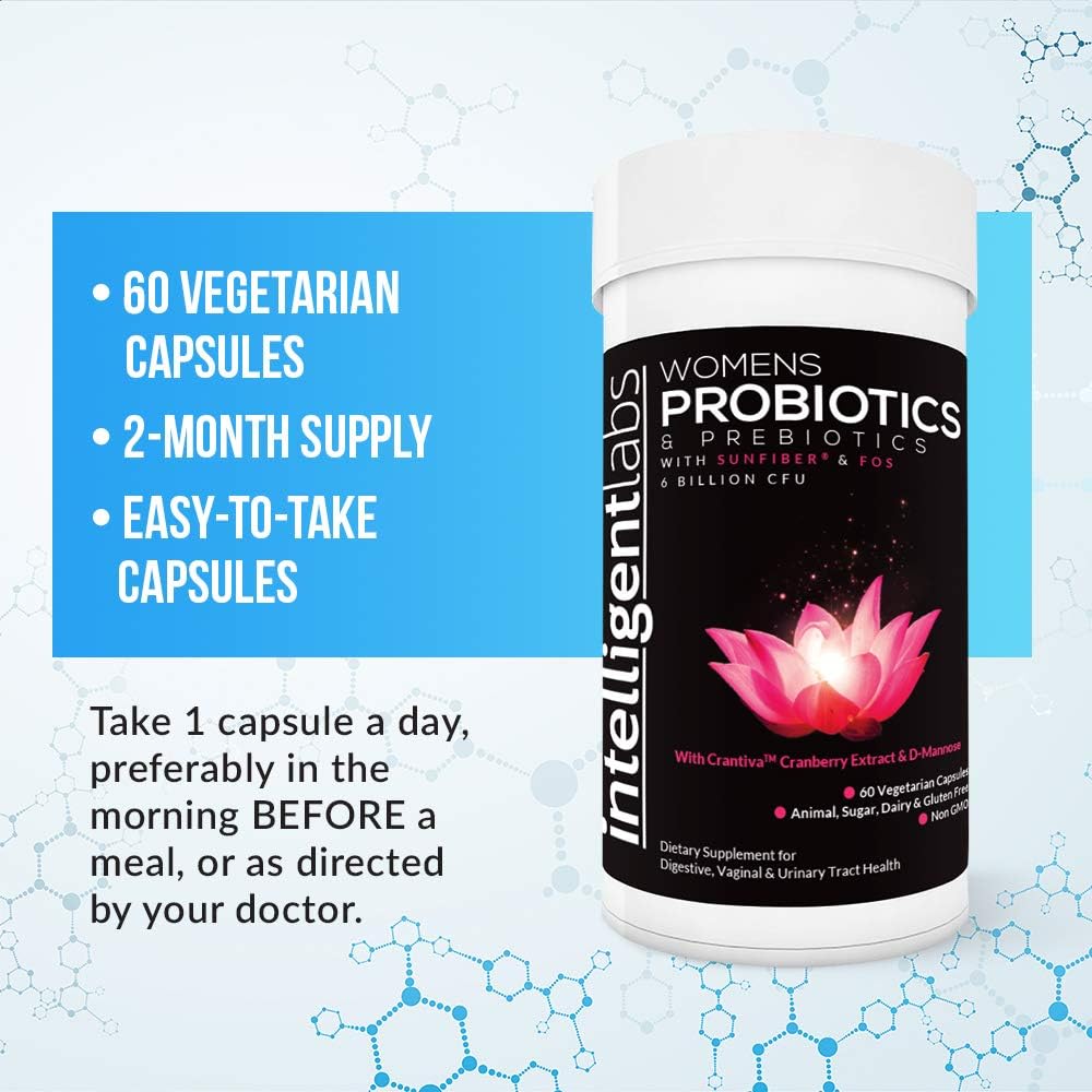 Women's Probiotic Blend with Cranberry & Prebiotics, 6 Billion CFU, 2 Months Supply, One-a-Day Capsule - BoostGo Australia