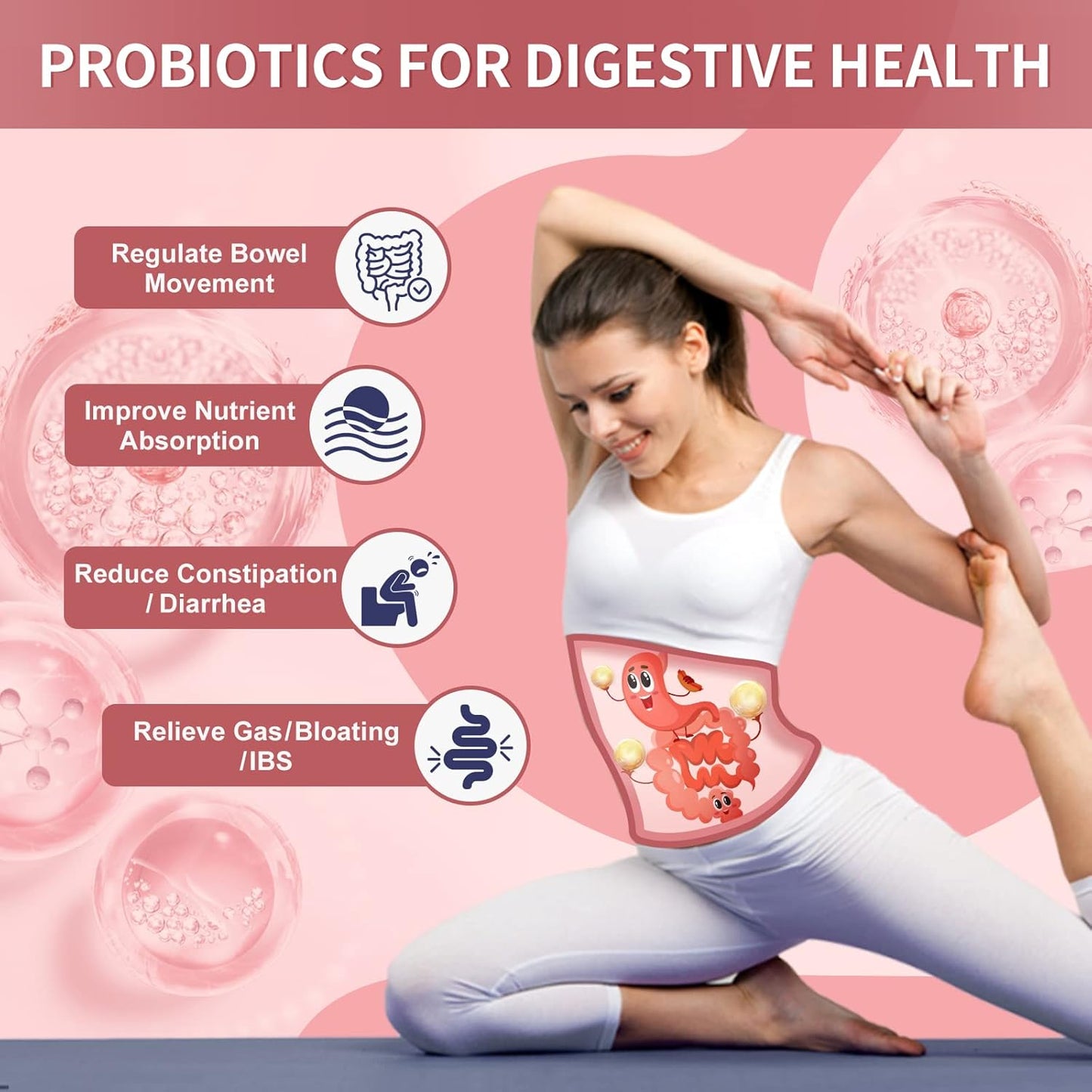 Women's Probiotic Powder with Prebiotics for Urinary Tract Health
