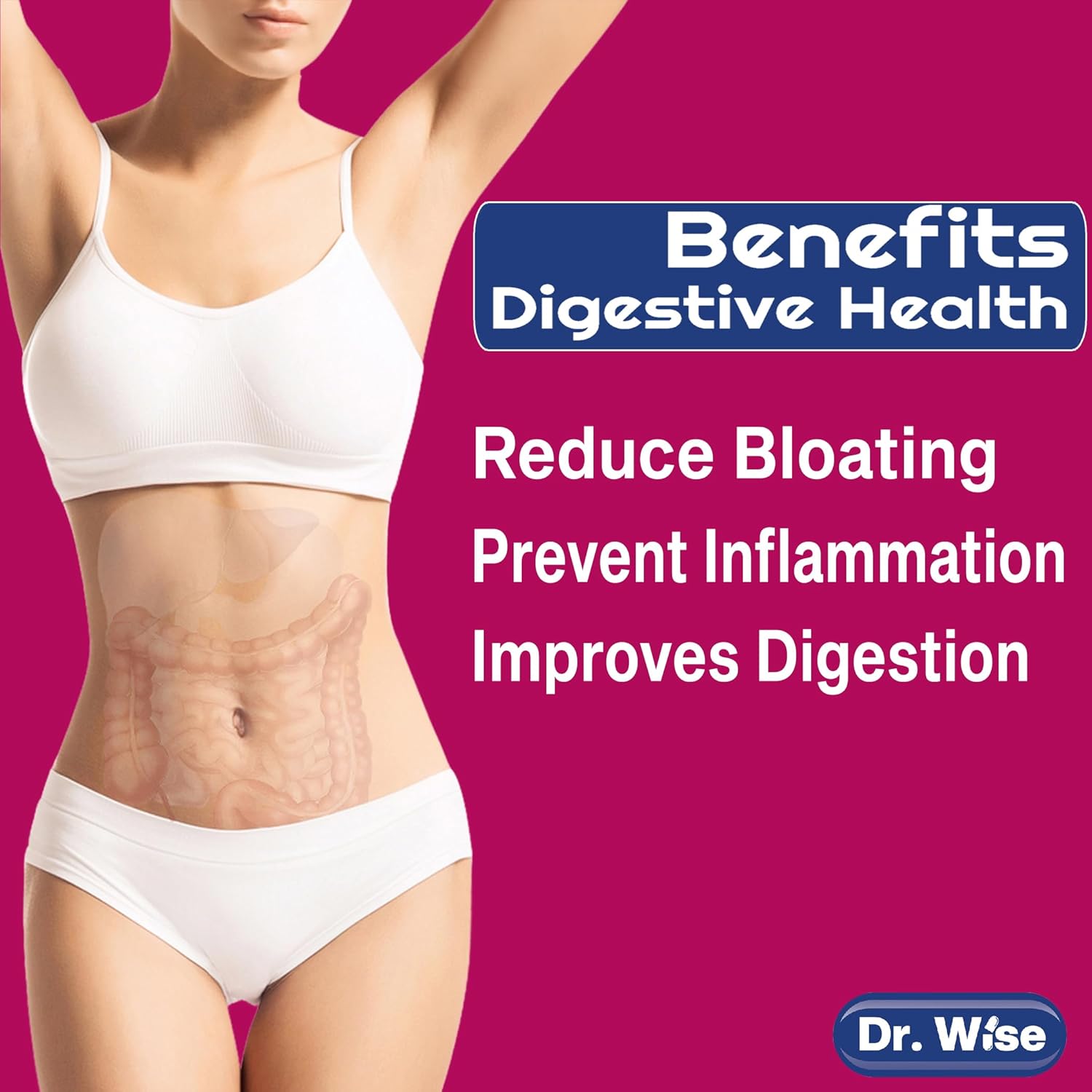 Women's Probiotic Supplement - 50 Billion CFU for Digestive, Vaginal, Urinary & Gut Health - Acidophilus, Reuteri - Made in USA - 60 Count