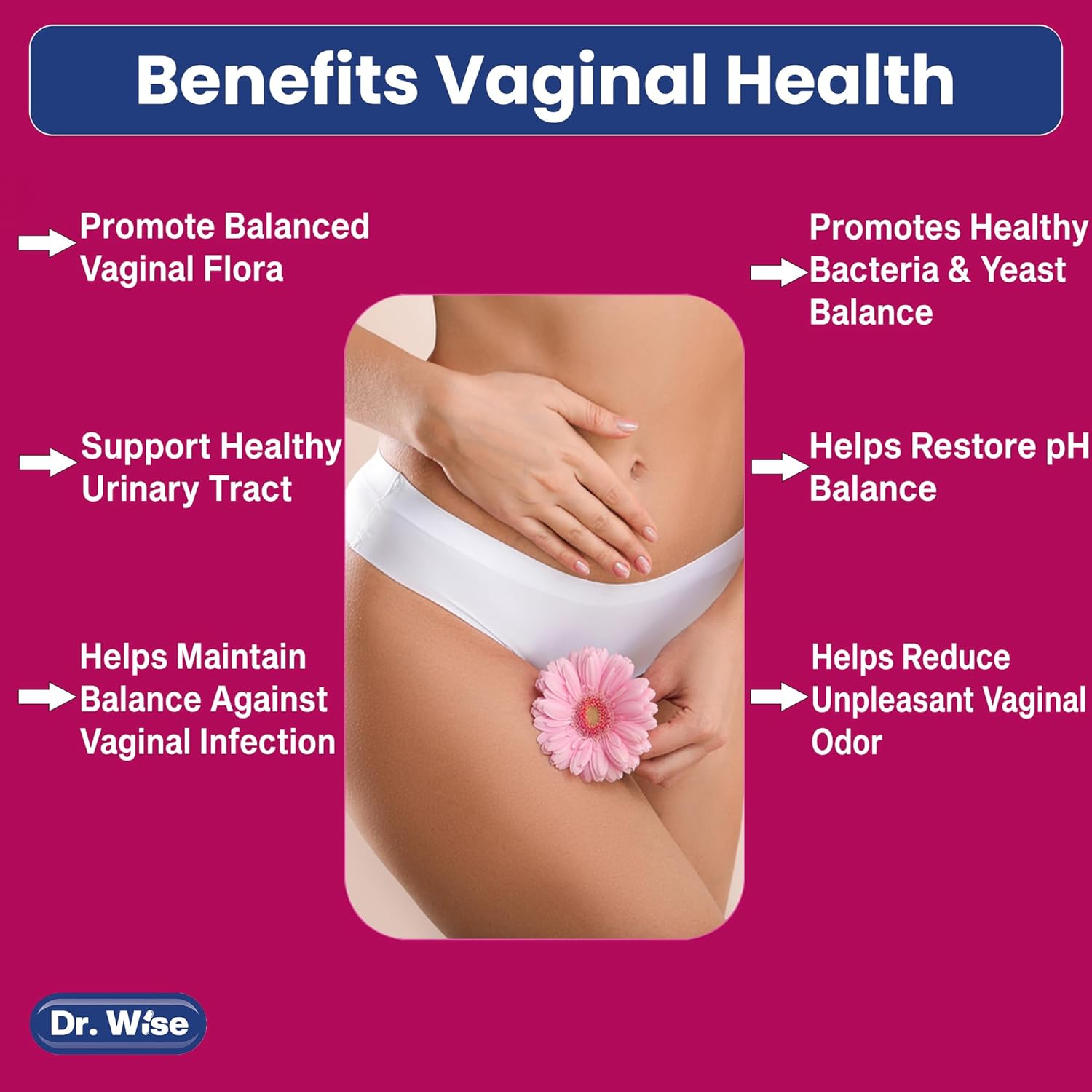 Women's Probiotic Supplement - 50 Billion CFU for Digestive, Vaginal, Urinary & Gut Health - Acidophilus, Reuteri - Made in USA - 60 Count