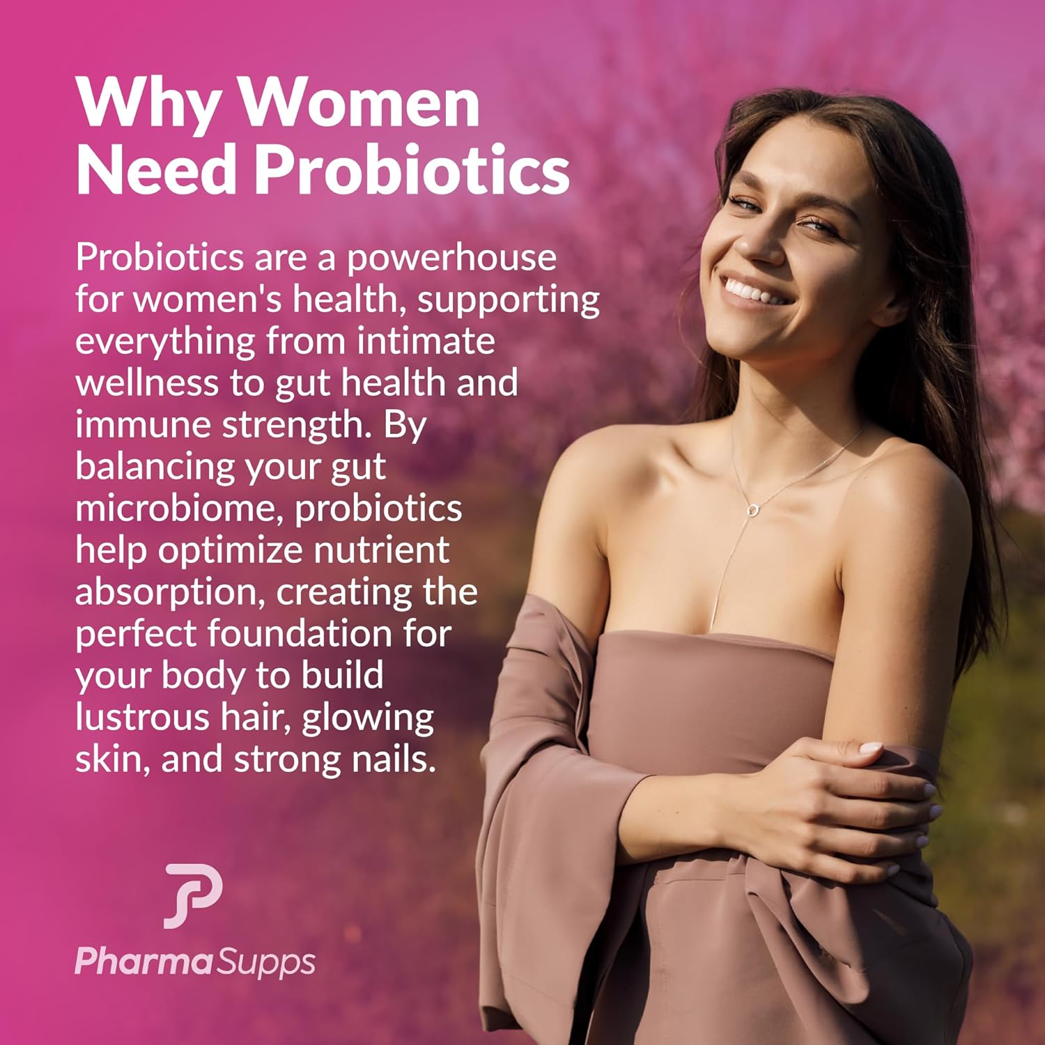 Women's Probiotic Supplement for Gut Health & Beauty - 50 Billion CFU with Collagen, Biotin, Keratin - Digestive Health & Bloating Relief - Made in USA