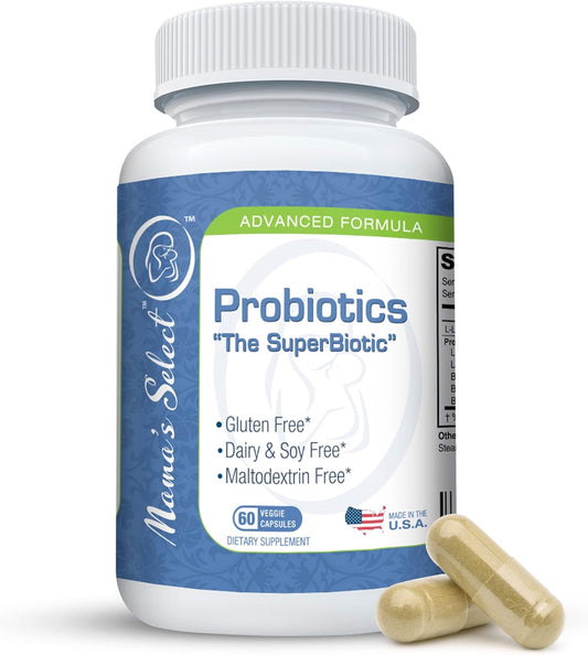Women's Probiotic Supplement with 9 Live Strains, Lactobacillus acidophilus, Gut Health Support, Weight Management - 60 Capsules