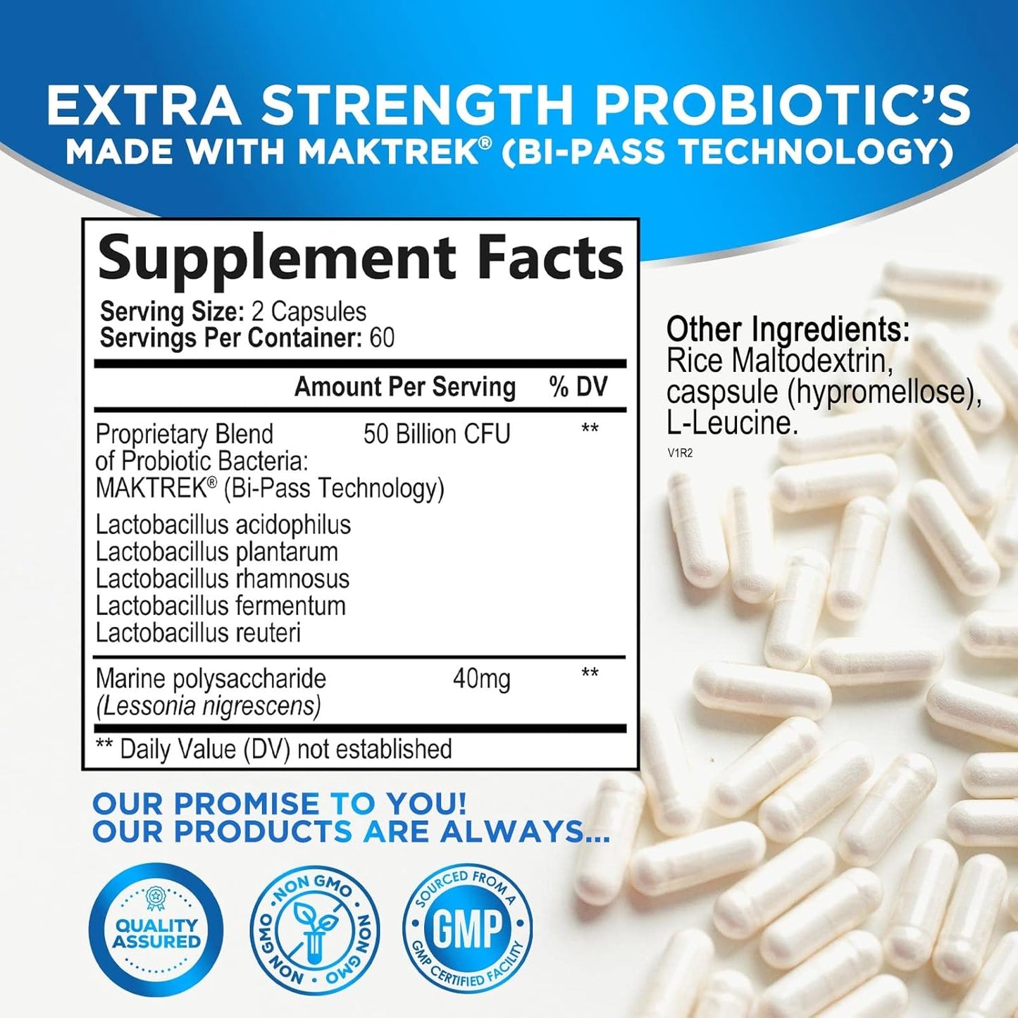 Women's Probiotic with 50 Billion CFU for Digestive, Vaginal & Urinary Health - 120 Capsules, Acidophilus, Immune Support